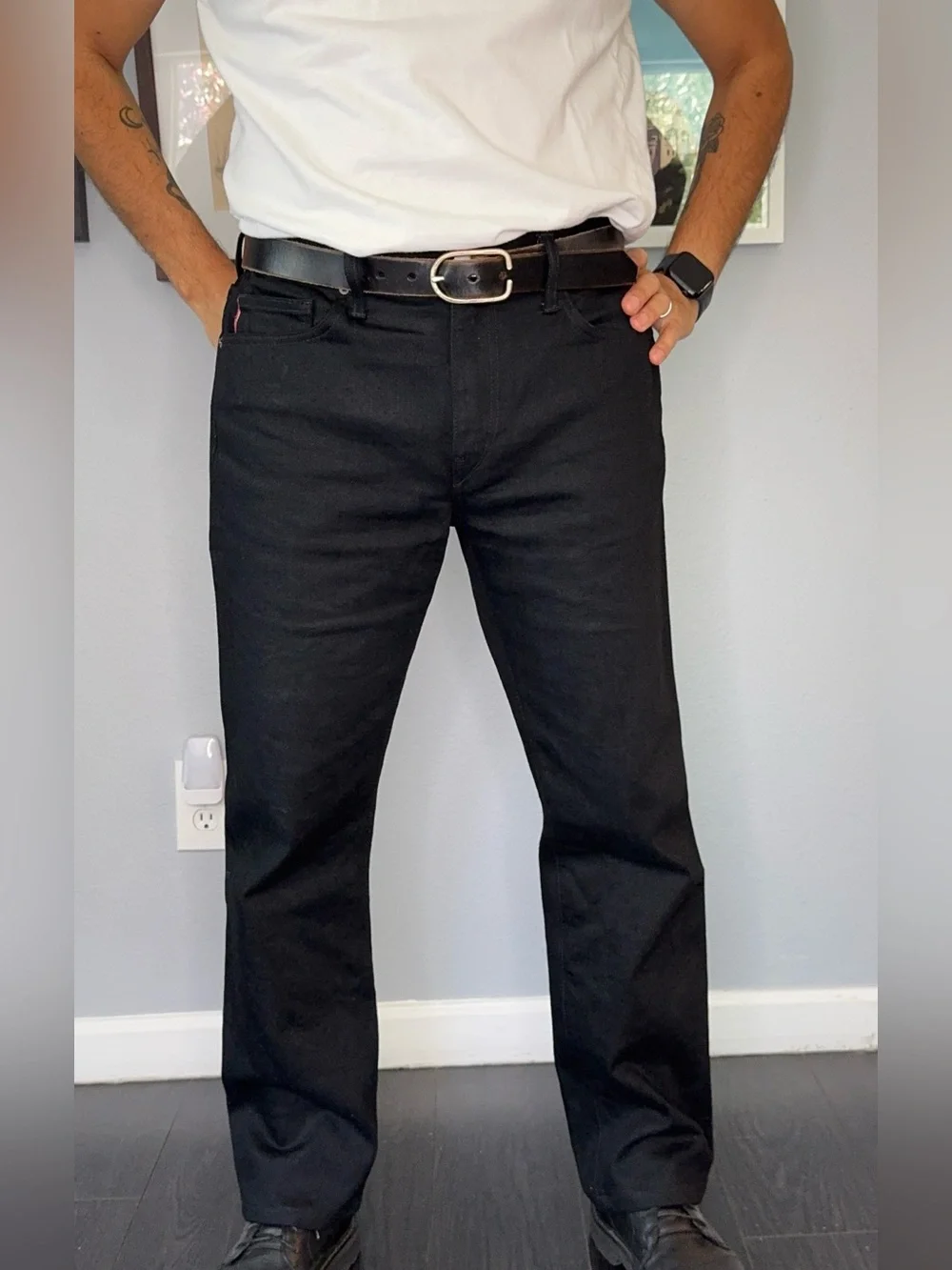 Hiroshi Kato The Hammer Straight Black Raw Selvedge Jeans 34x30